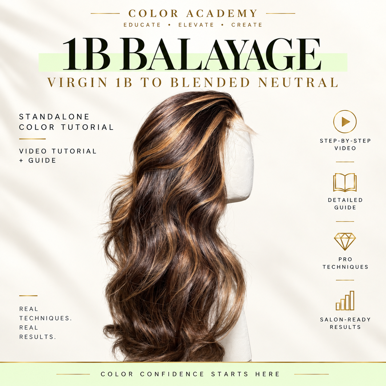 1B Balayage Color Tutorial