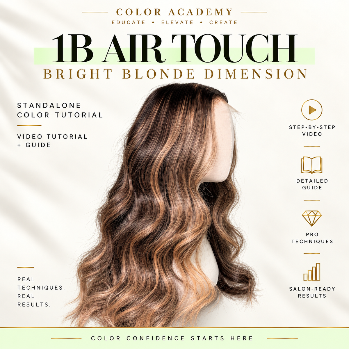 1B with Bright Blonde / Air Touch